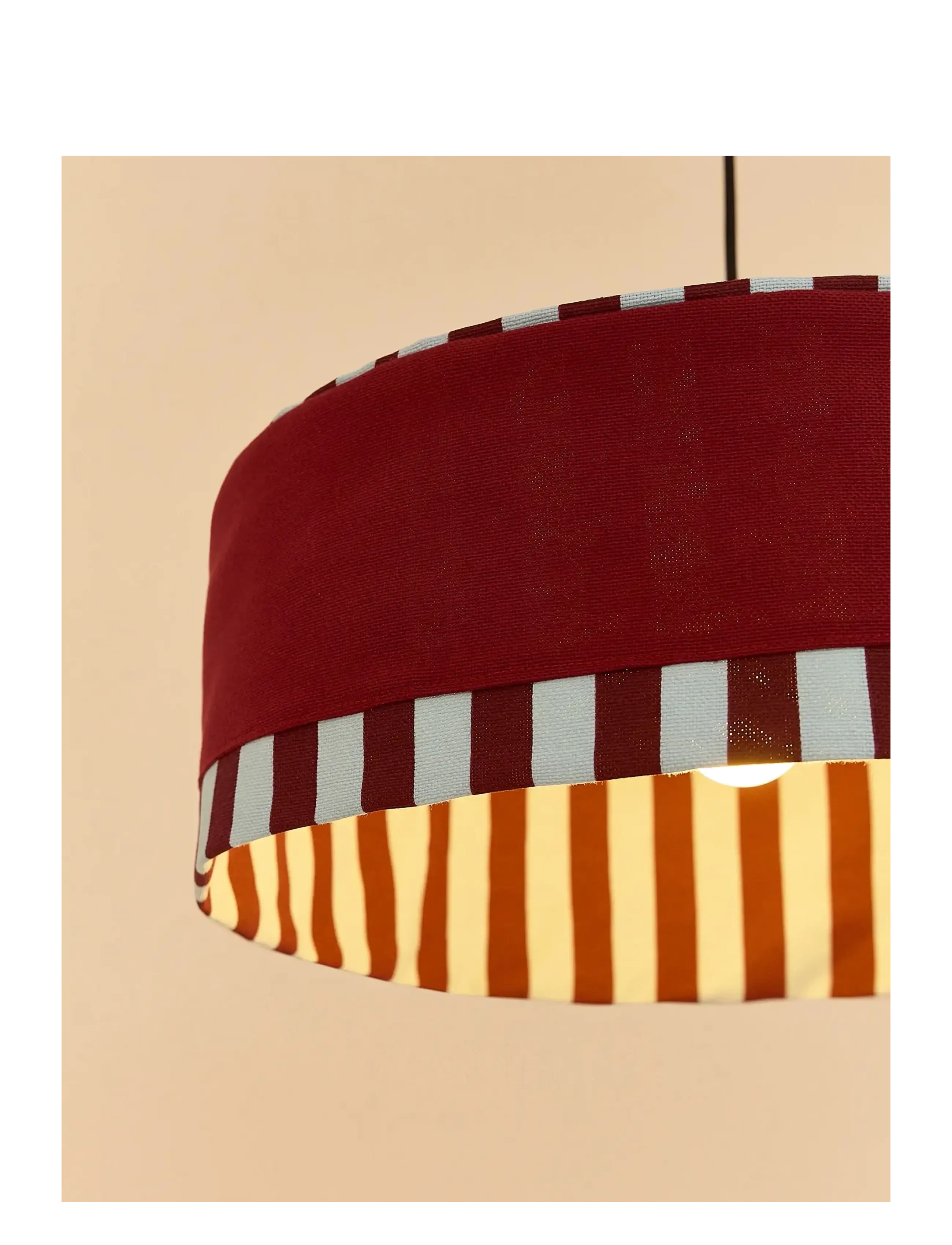 NOBODINOZ - Pendant lampshade diam. 50cm Paul - loftslamper - burnt red - 4