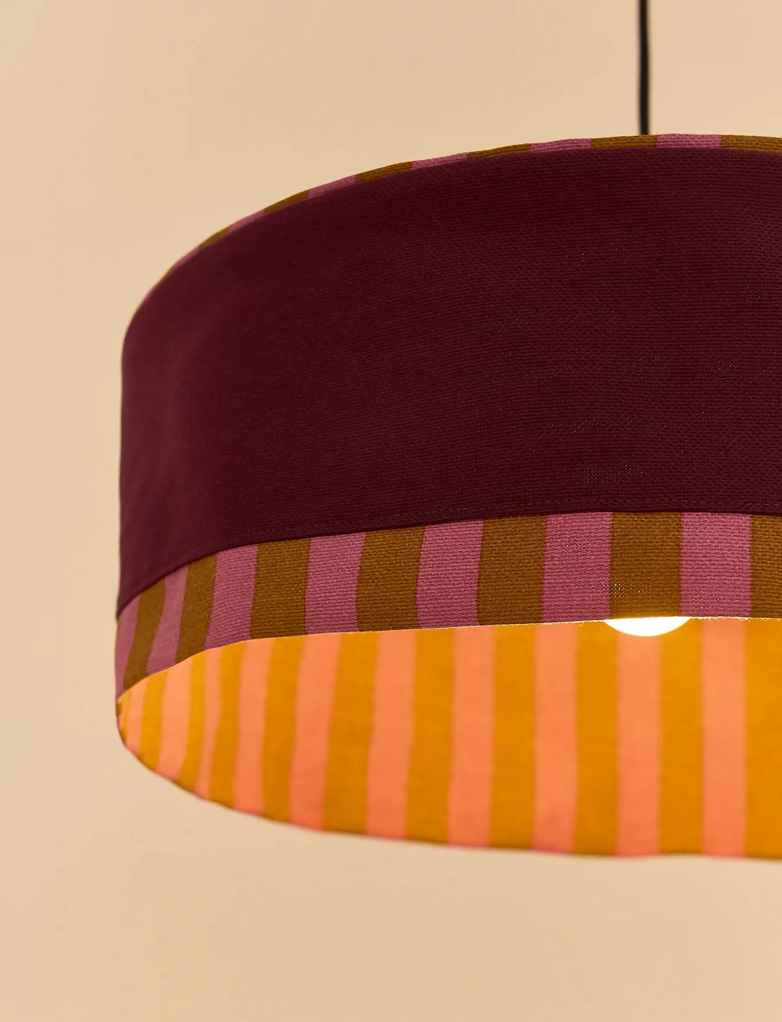 NOBODINOZ - Pendant lampshade diam. 50cm Paul - laevalgustid - prune - 3