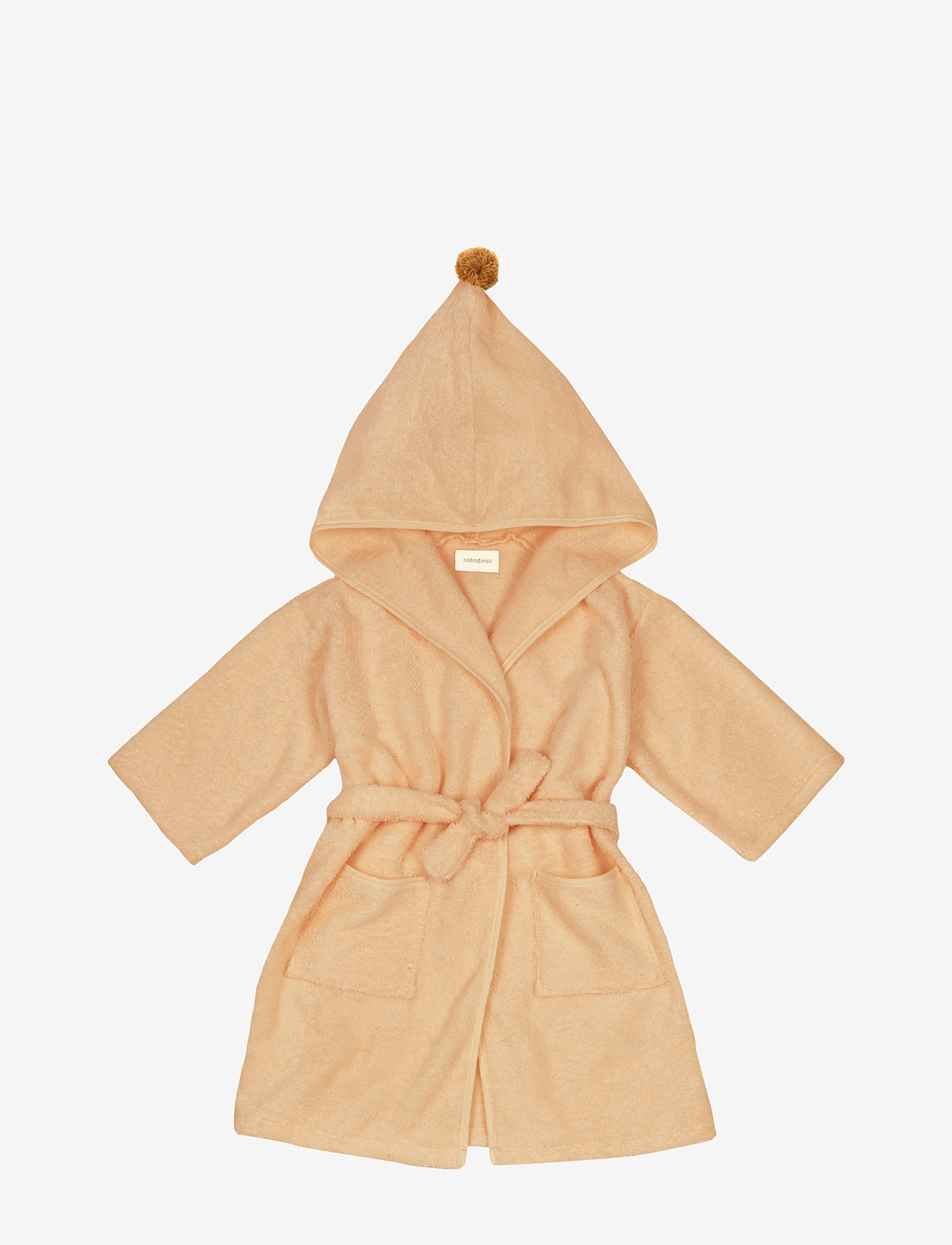 NOBODINOZ - SO CUTE BATHROBE 42X66 5-7Y - hommikumantlid - camel - 0