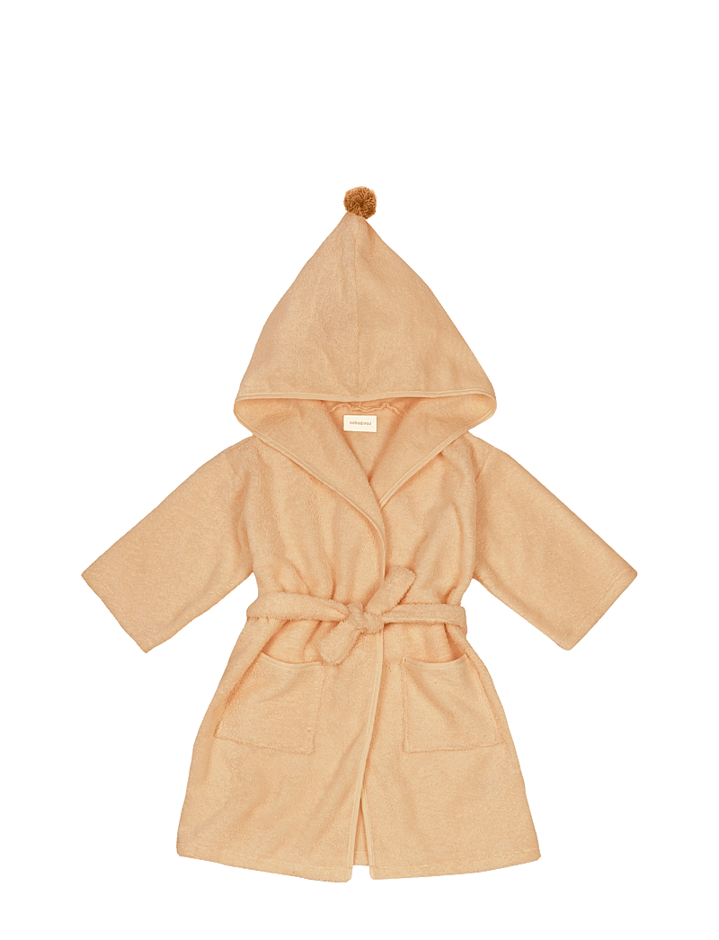 NOBODINOZ - SO CUTE BATHROBE 42X66 5-7Y - morgonrockar - camel - 0