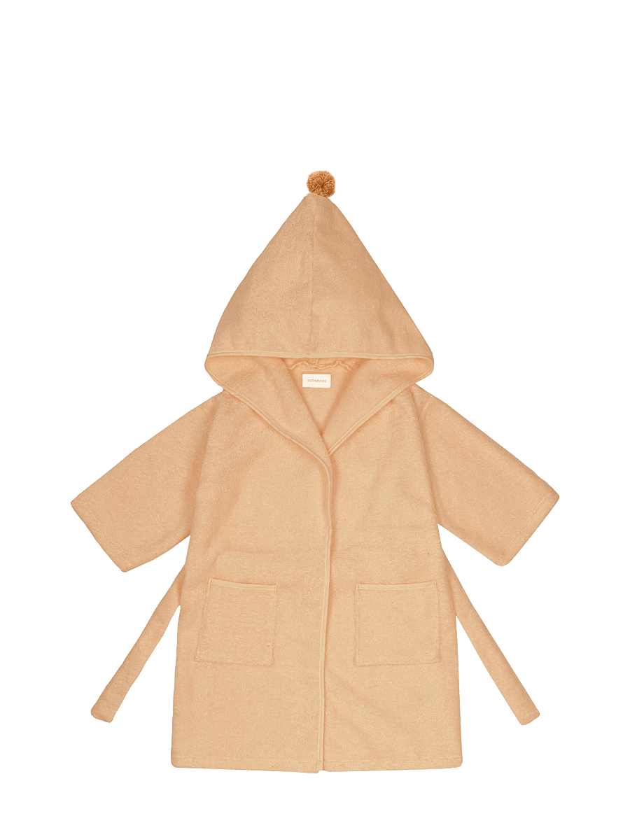 NOBODINOZ - SO CUTE BATHROBE 42X66 5-7Y - bademäntel - camel - 1