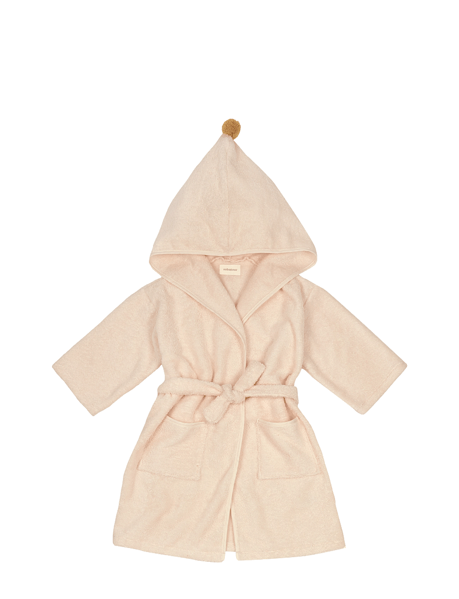 NOBODINOZ - SO CUTE BATHROBE 42X66 5-7Y - peldmēteļi - latte - 0