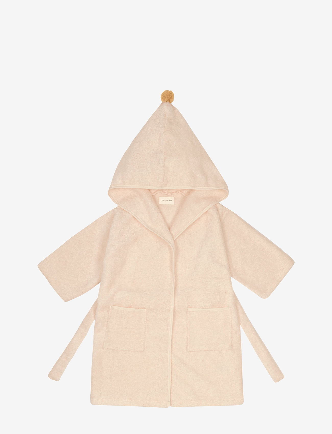 NOBODINOZ - SO CUTE BATHROBE 42X66 5-7Y - bathrobes - latte - 1