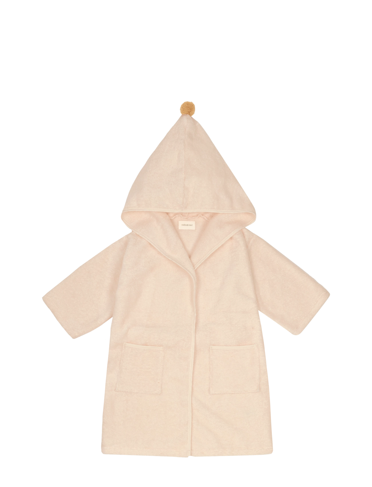 NOBODINOZ - SO CUTE BATHROBE 42X66 5-7Y - peldmēteļi - latte - 2