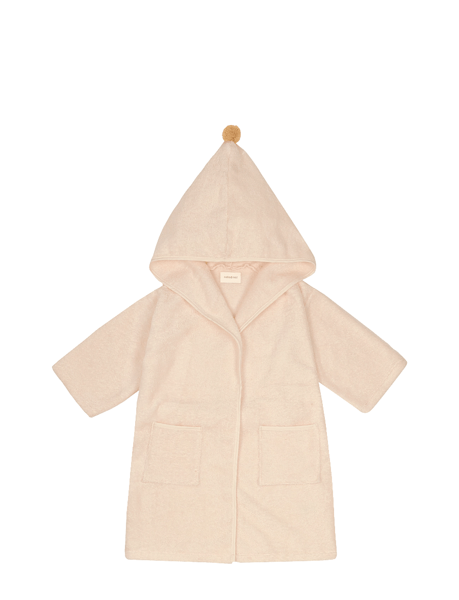 NOBODINOZ - SO CUTE BATHROBE 42X66 5-7Y - peldmēteļi - latte - 2