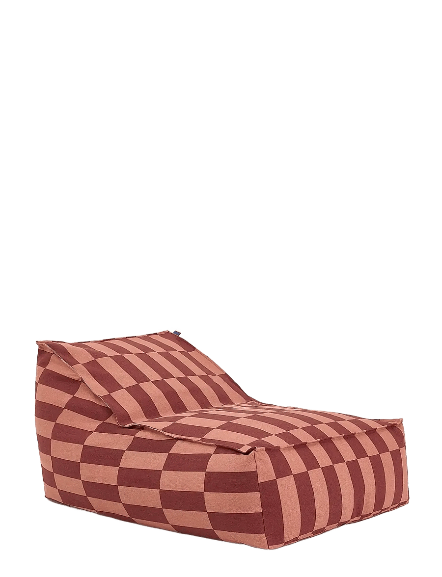 NOBODINOZ - Long beanbag - adult size - Vibes - puffer og lænestole - maroon tiles - 0
