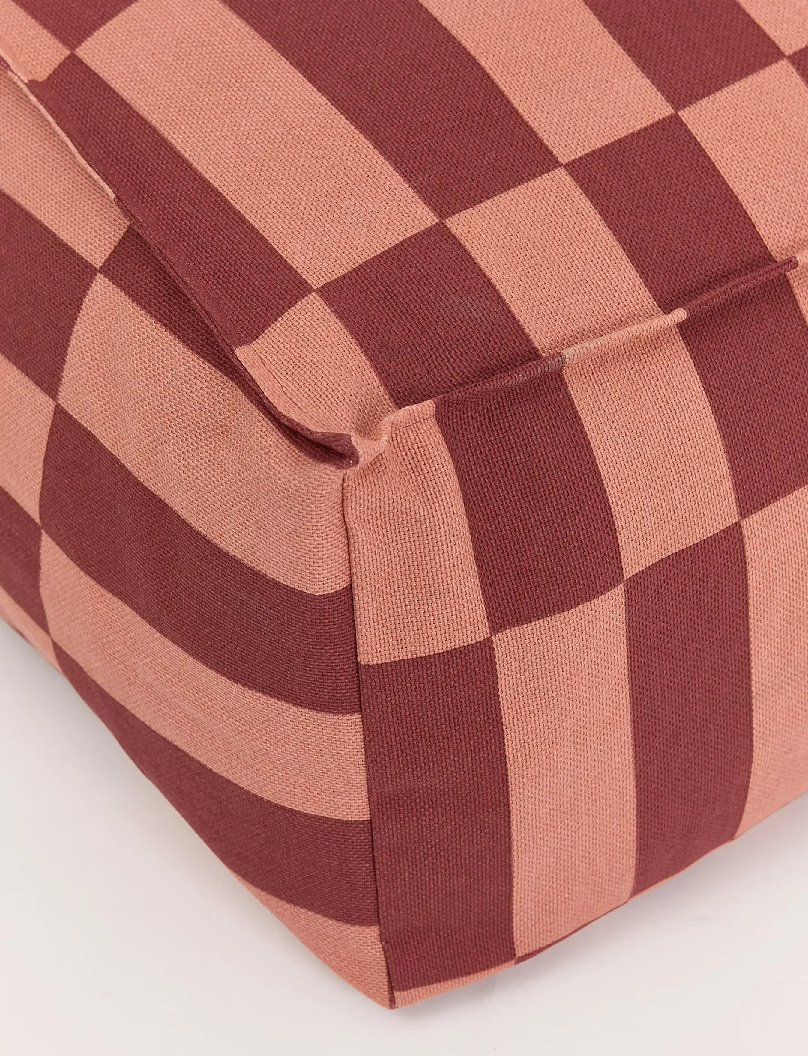NOBODINOZ - Long beanbag - adult size - Vibes - puffer og lænestole - maroon tiles - 1