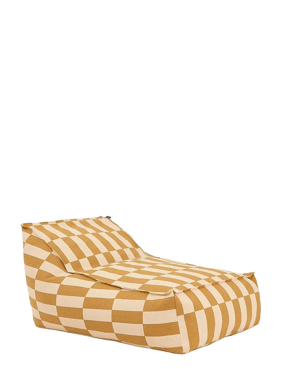 NOBODINOZ - Long beanbag - adult size - Vibes - mustard and sand tiles - 1