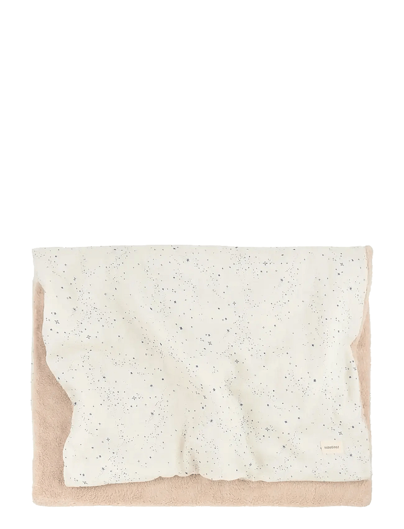 NOBODINOZ - Winter blanket in washed double muslin Wabi-Sabi - decken - blue milky way - 1