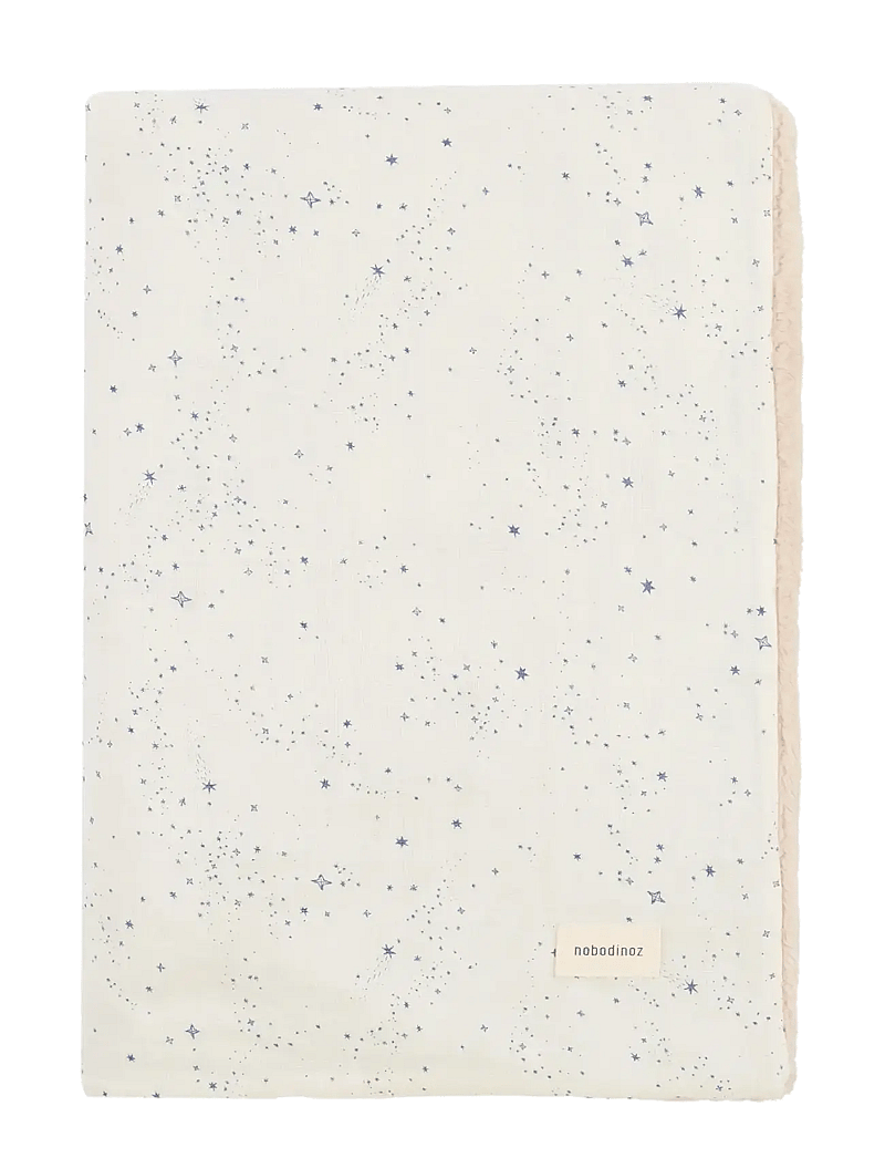 NOBODINOZ - Winter blanket in washed double muslin Wabi-Sabi - decken - blue milky way - 2