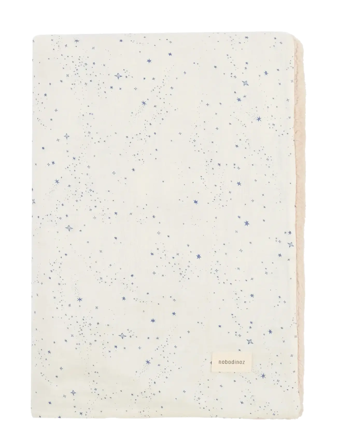 NOBODINOZ - Winter blanket in washed double muslin Wabi-Sabi - decken - blue milky way - 2