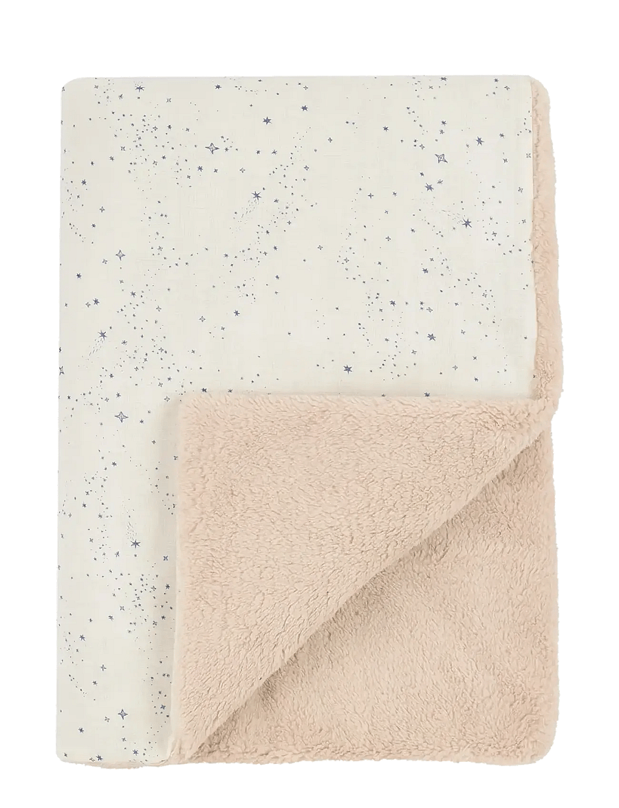 NOBODINOZ - Winter blanket in washed double muslin Wabi-Sabi - decken - blue milky way - 3