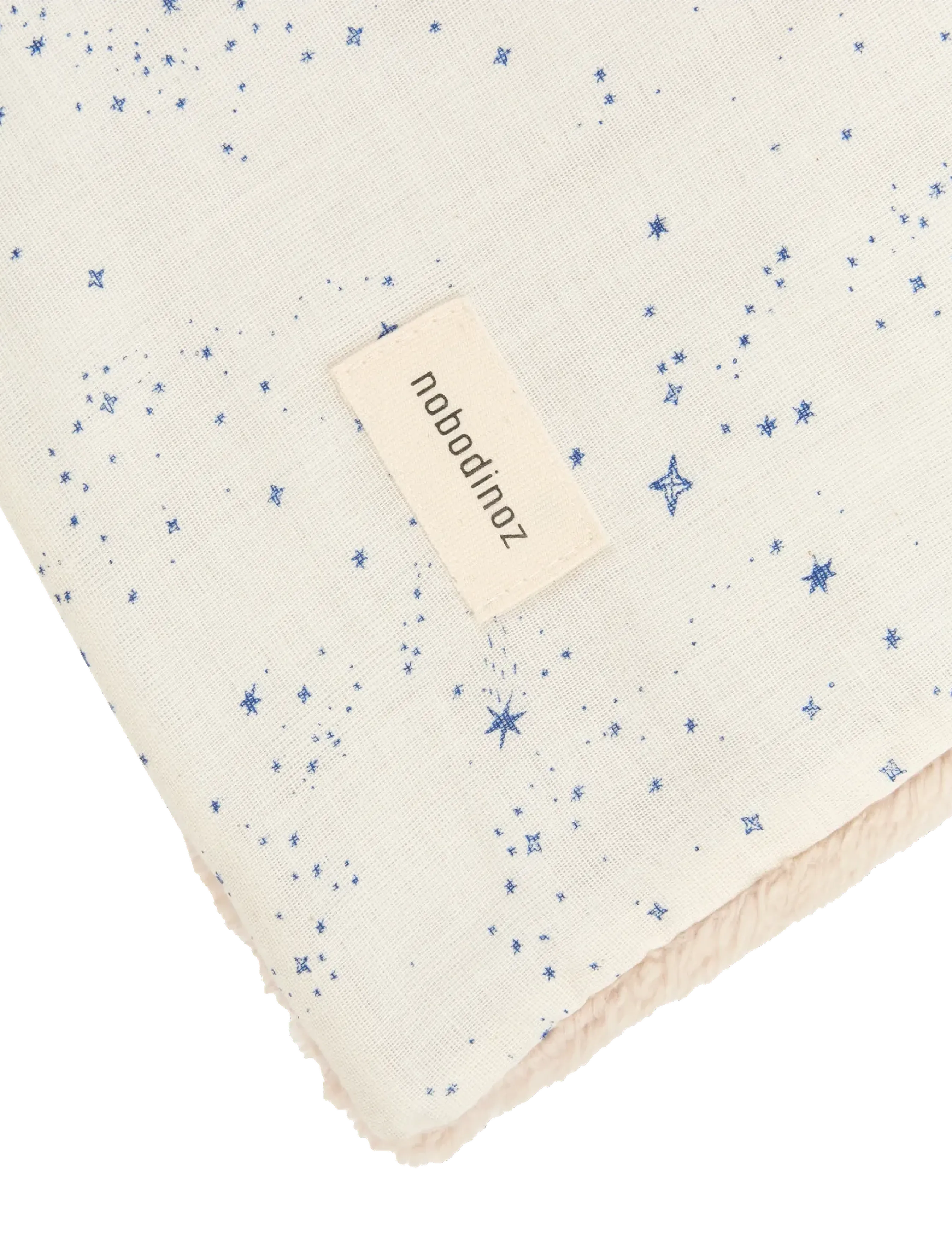 NOBODINOZ - Winter blanket in washed double muslin Wabi-Sabi - decken - blue milky way - 4