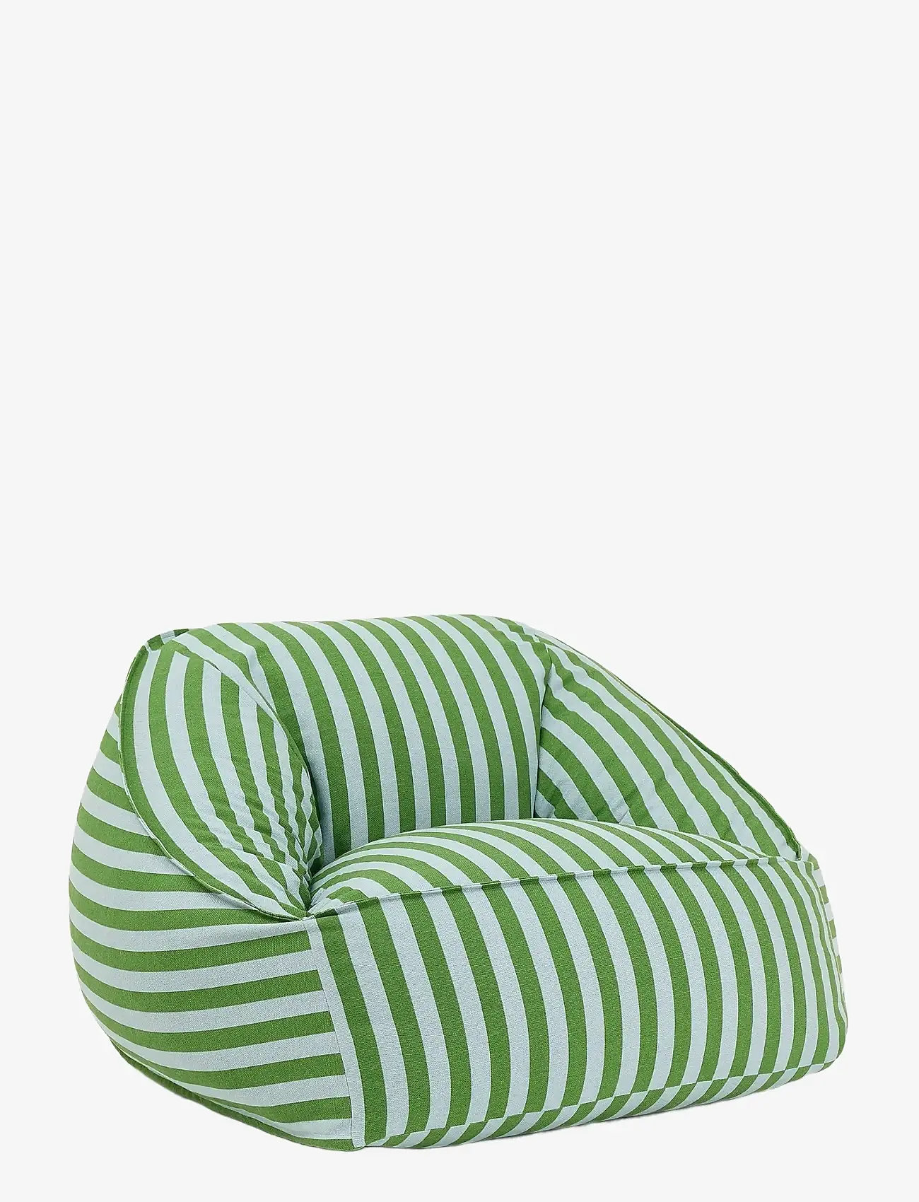 NOBODINOZ - Armchair beanbag - adult size - Ziggy - stolar & pallar - green blue stripes - 1