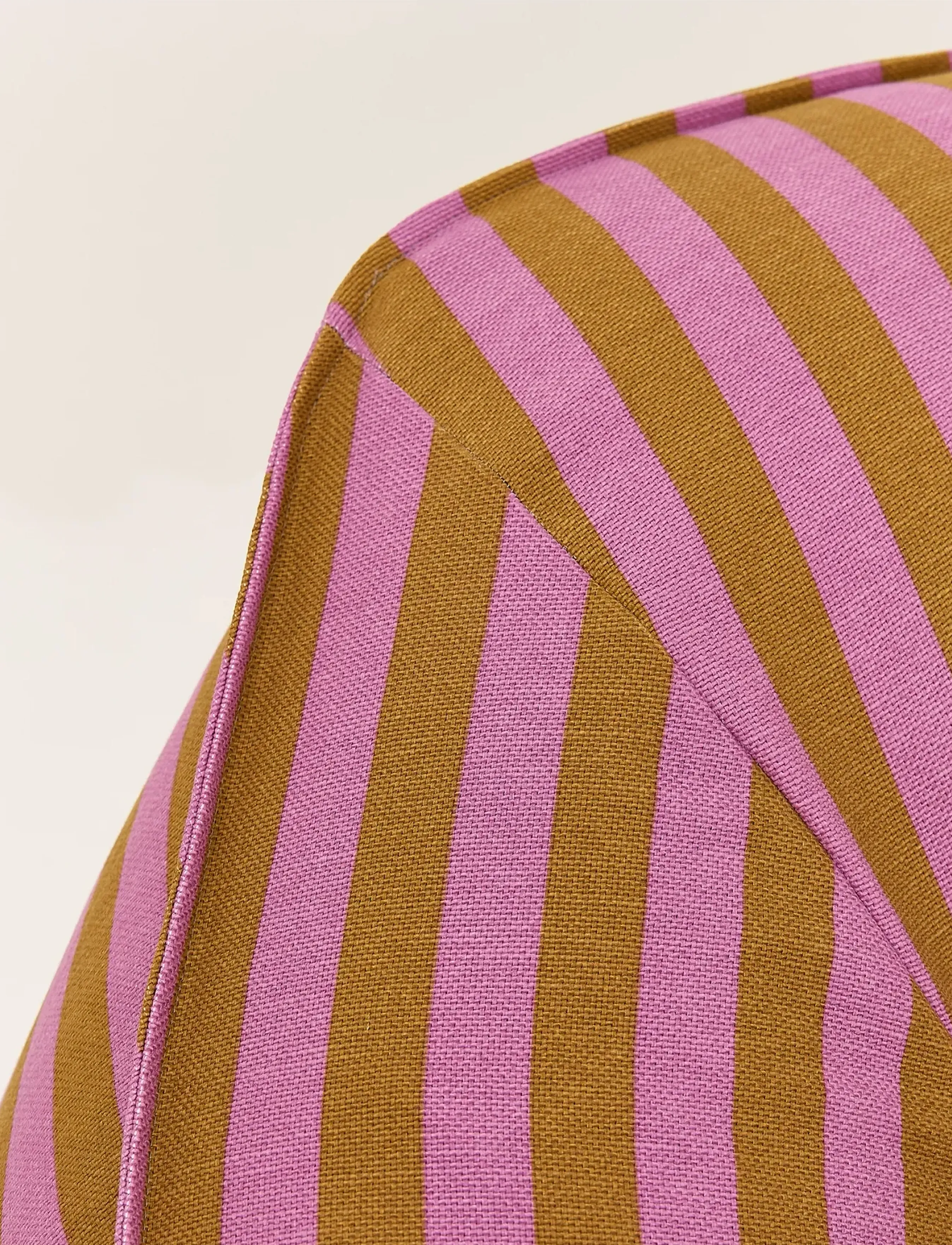 NOBODINOZ - Armchair beanbag - adult size - Ziggy - puffer og lænestole - pink curry stripes - 4