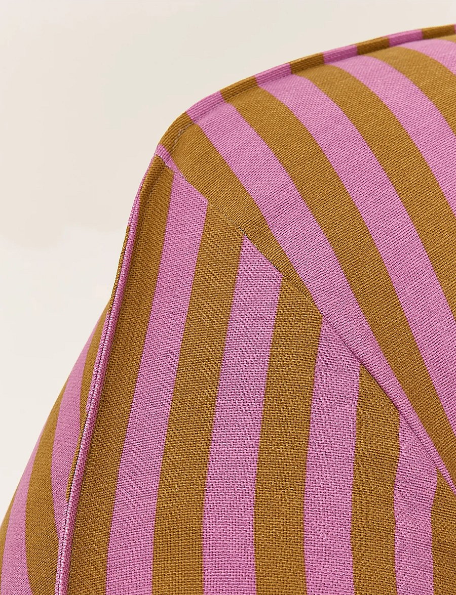 NOBODINOZ - Armchair beanbag - adult size - Ziggy - puffer og lænestole - pink curry stripes - 4