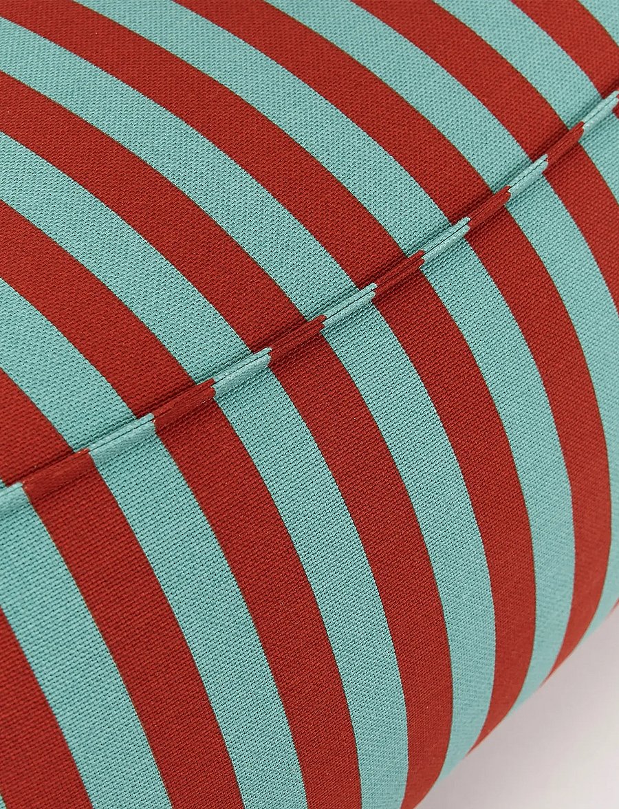 NOBODINOZ - Armchair beanbag - adult size - Ziggy - red teal green stripes - 4