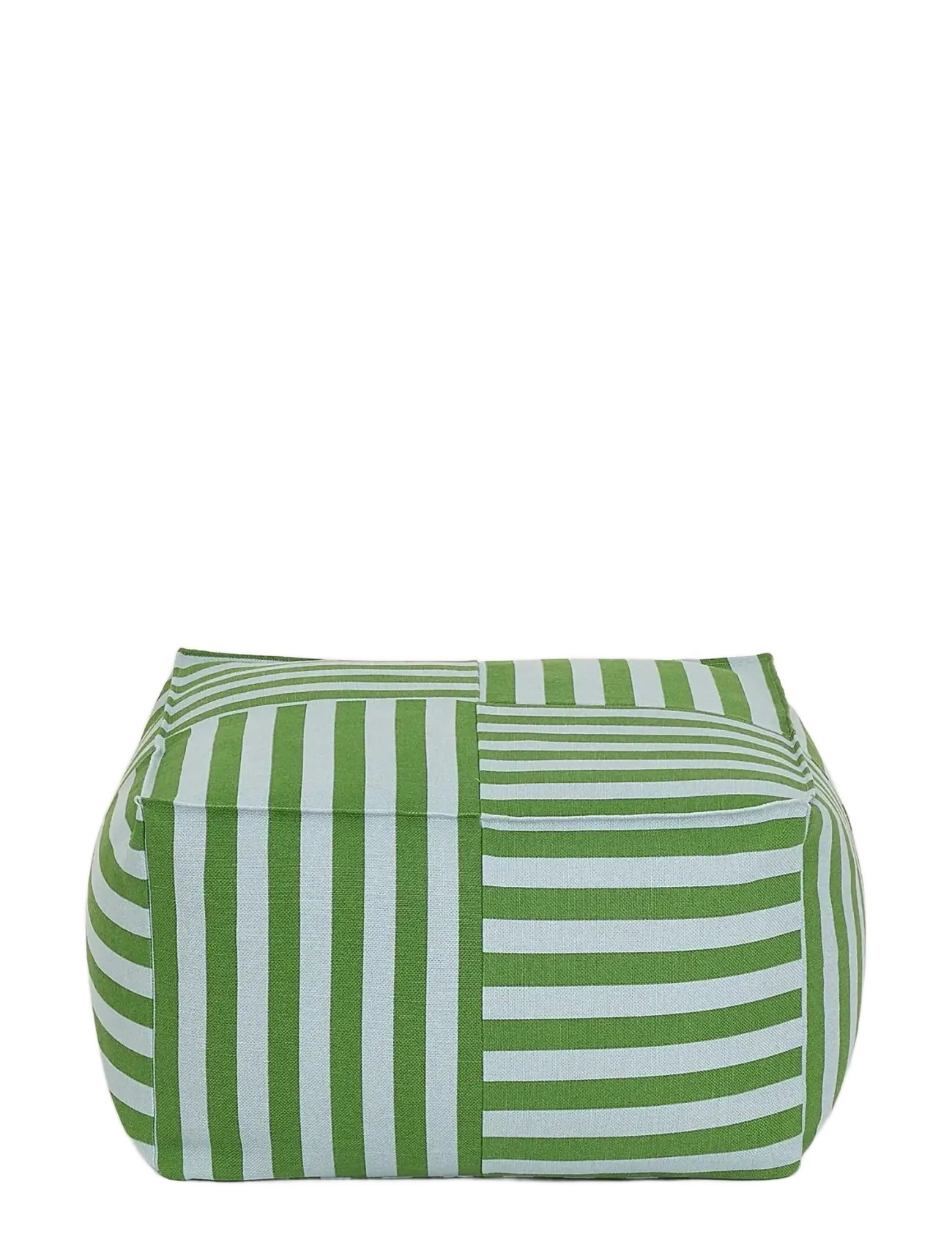 NOBODINOZ - Ottoman beanbag  - adult size - Otto - gólfpúðar og hægindastólar - green blue stripes - 2