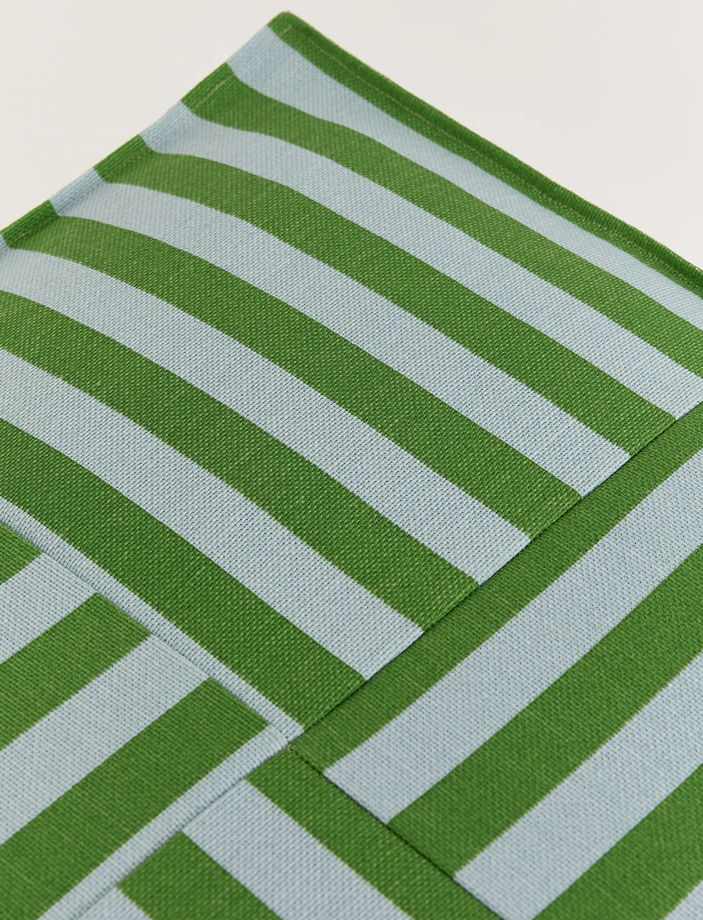 NOBODINOZ - Ottoman beanbag  - adult size - Otto - gólfpúðar og hægindastólar - green blue stripes - 4