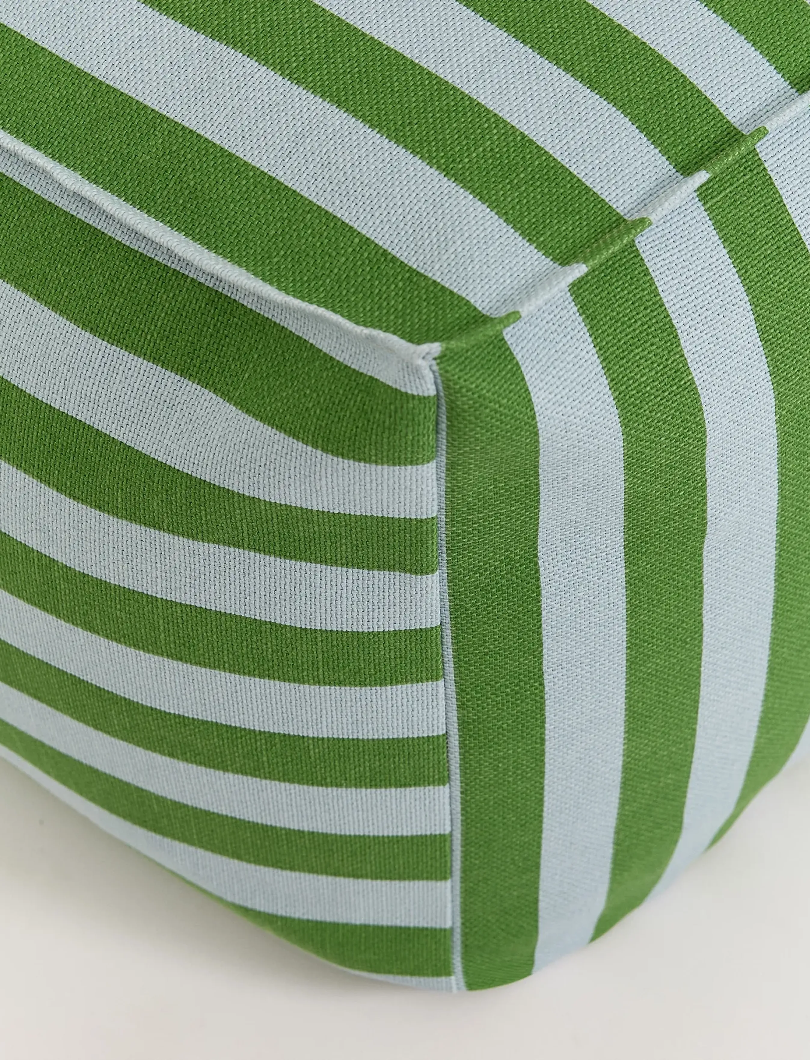 NOBODINOZ - Ottoman beanbag  - adult size - Otto - gólfpúðar og hægindastólar - green blue stripes - 5