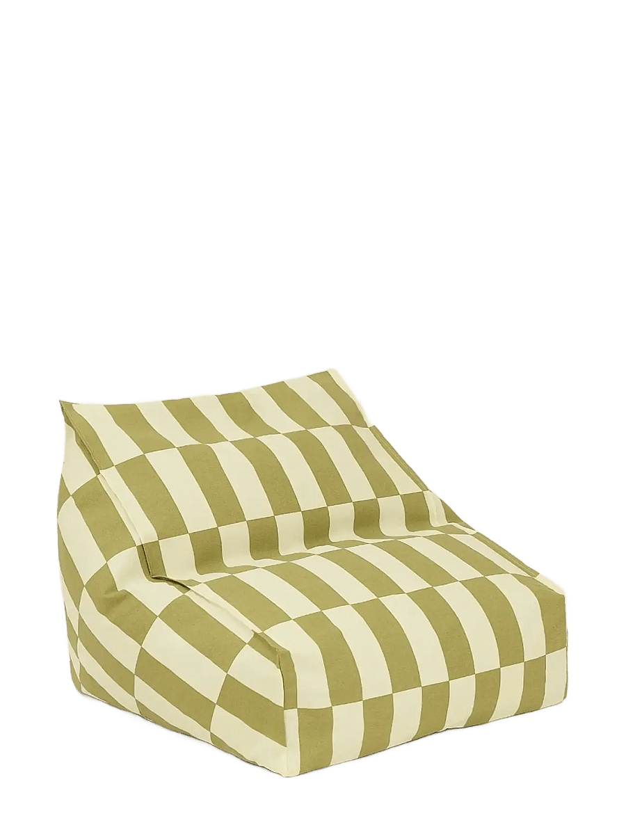 NOBODINOZ - Outdoor armchair beanbag - kid size - Vibes - havemøbler - lime tiles - 1