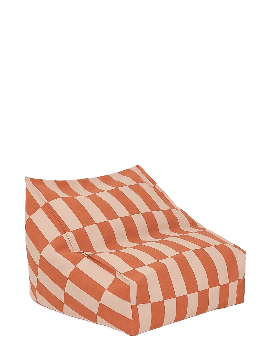 NOBODINOZ - Outdoor armchair beanbag - kid size - Vibes - havemøbler - tangerine tiles - 1