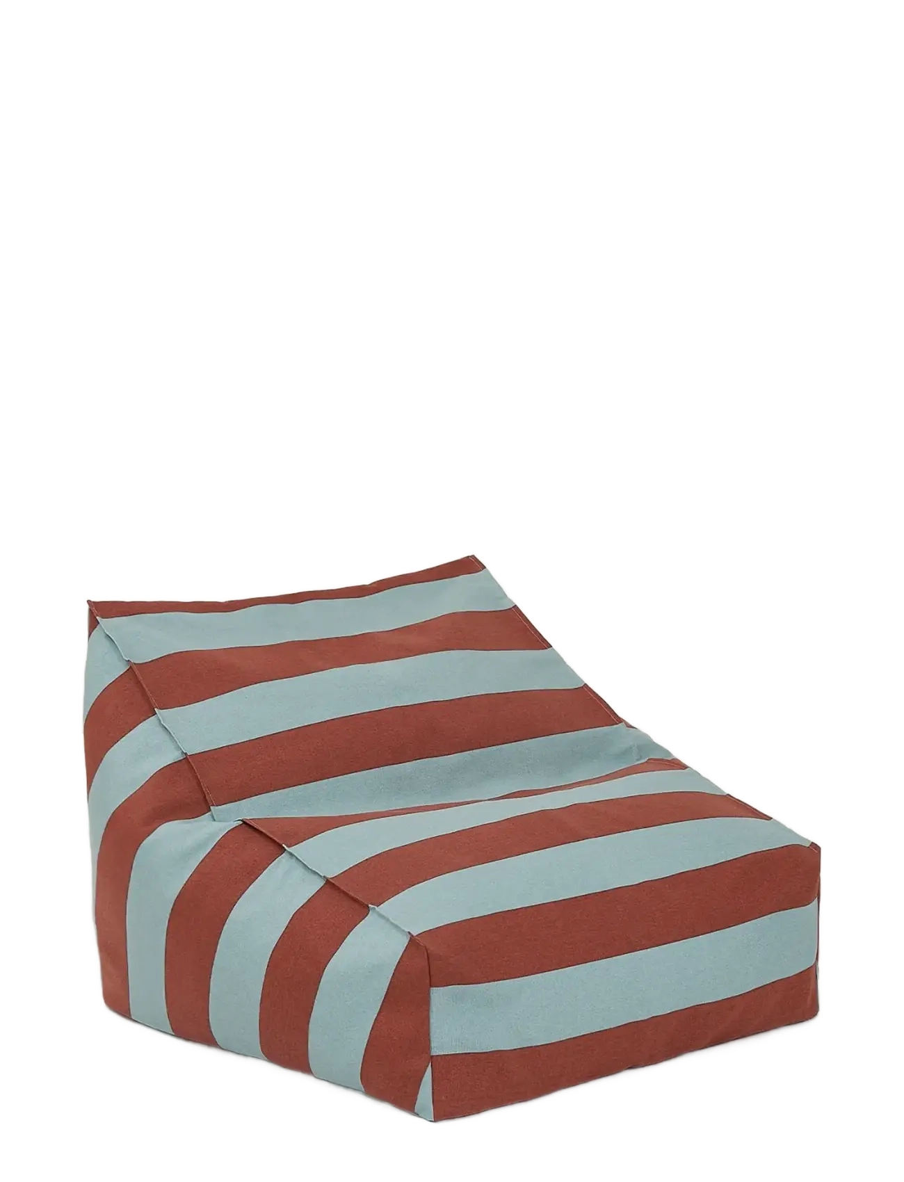 NOBODINOZ Outdoor armchair beanbag - kid size - Vibes - Kids home - TOFFEE BLUE STRIPES / multi