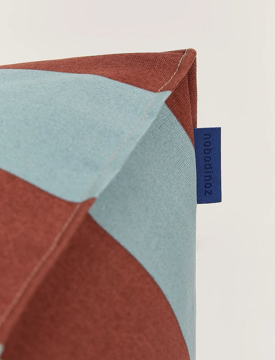 NOBODINOZ - Outdoor armchair beanbag - kid size - Vibes - Āra mēbeles - toffee blue stripes - 2