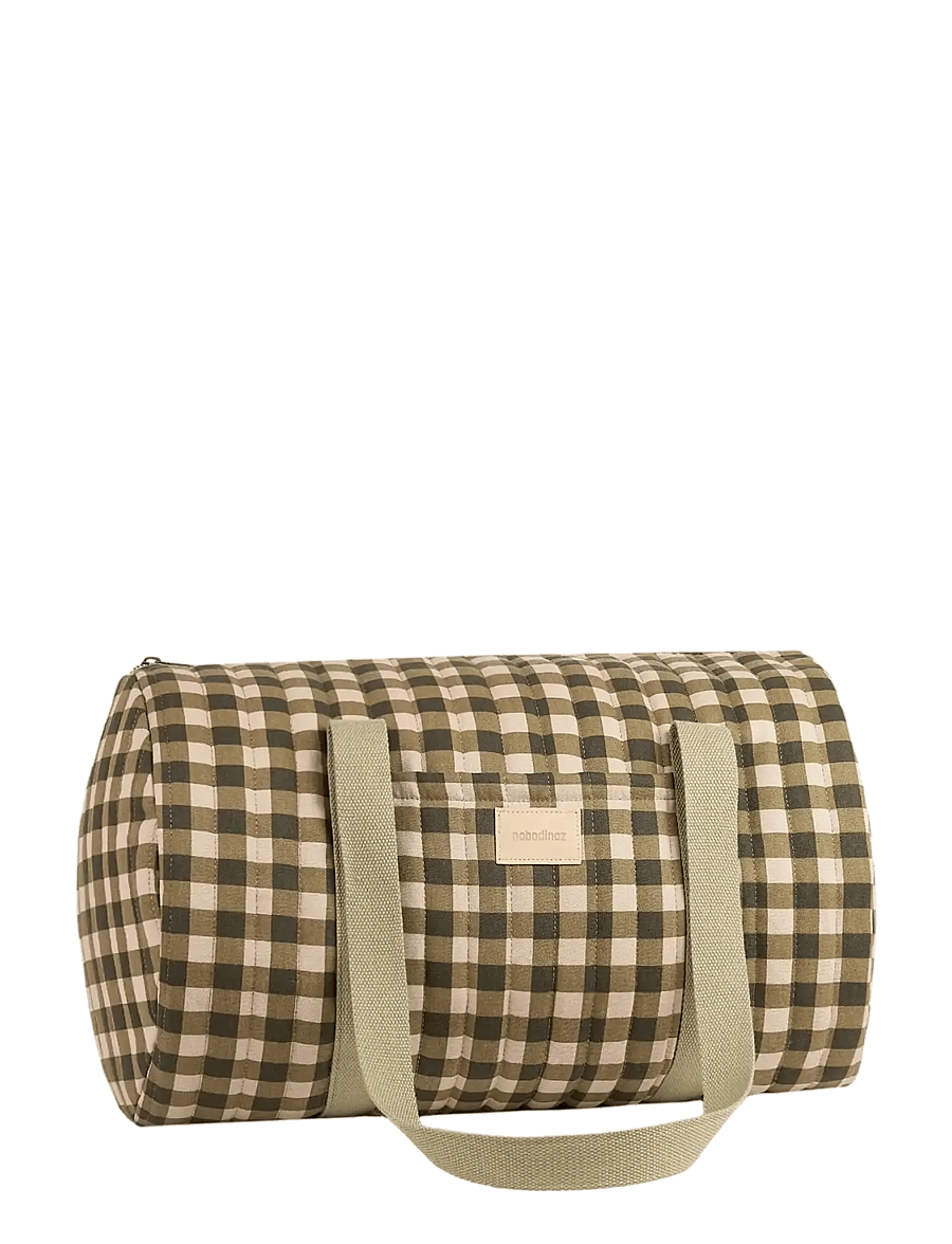 NOBODINOZ - Weekend bag Hyde Park - skiptitöskur - green checks - 0