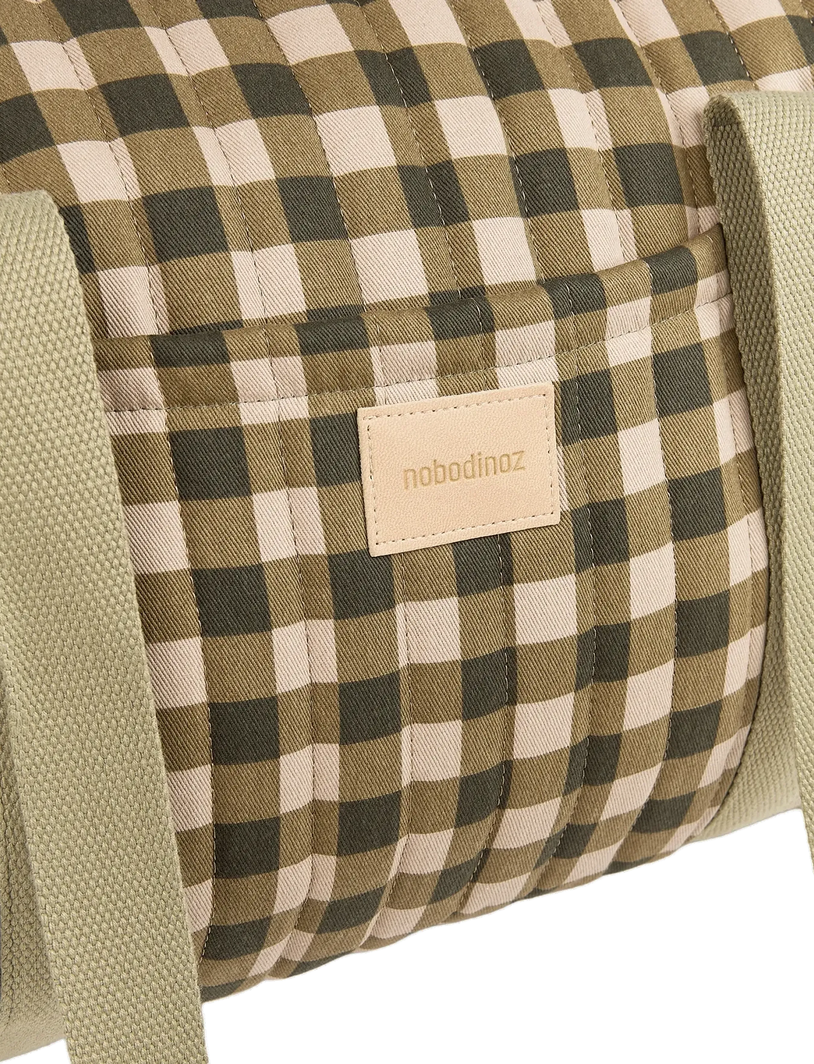 NOBODINOZ - Weekend bag Hyde Park - skiptitöskur - green checks - 2