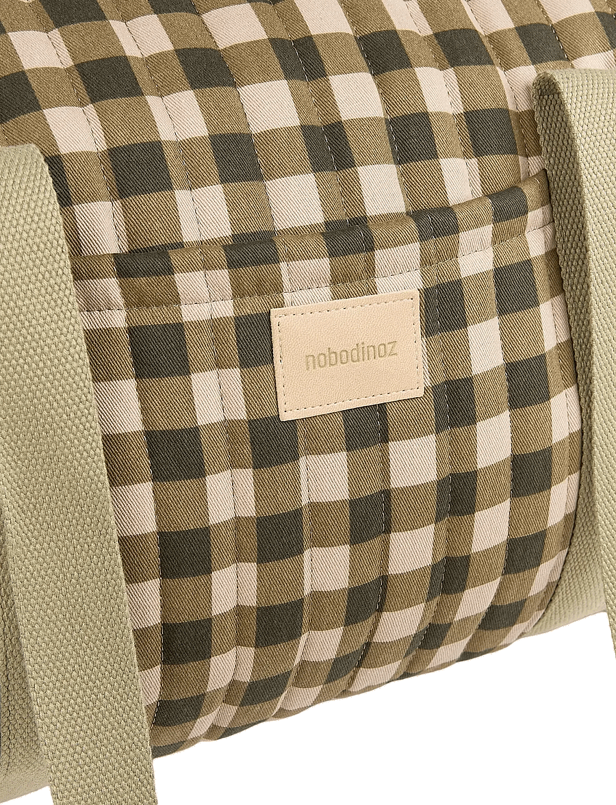 NOBODINOZ - Weekend bag Hyde Park - skiptitöskur - green checks - 2