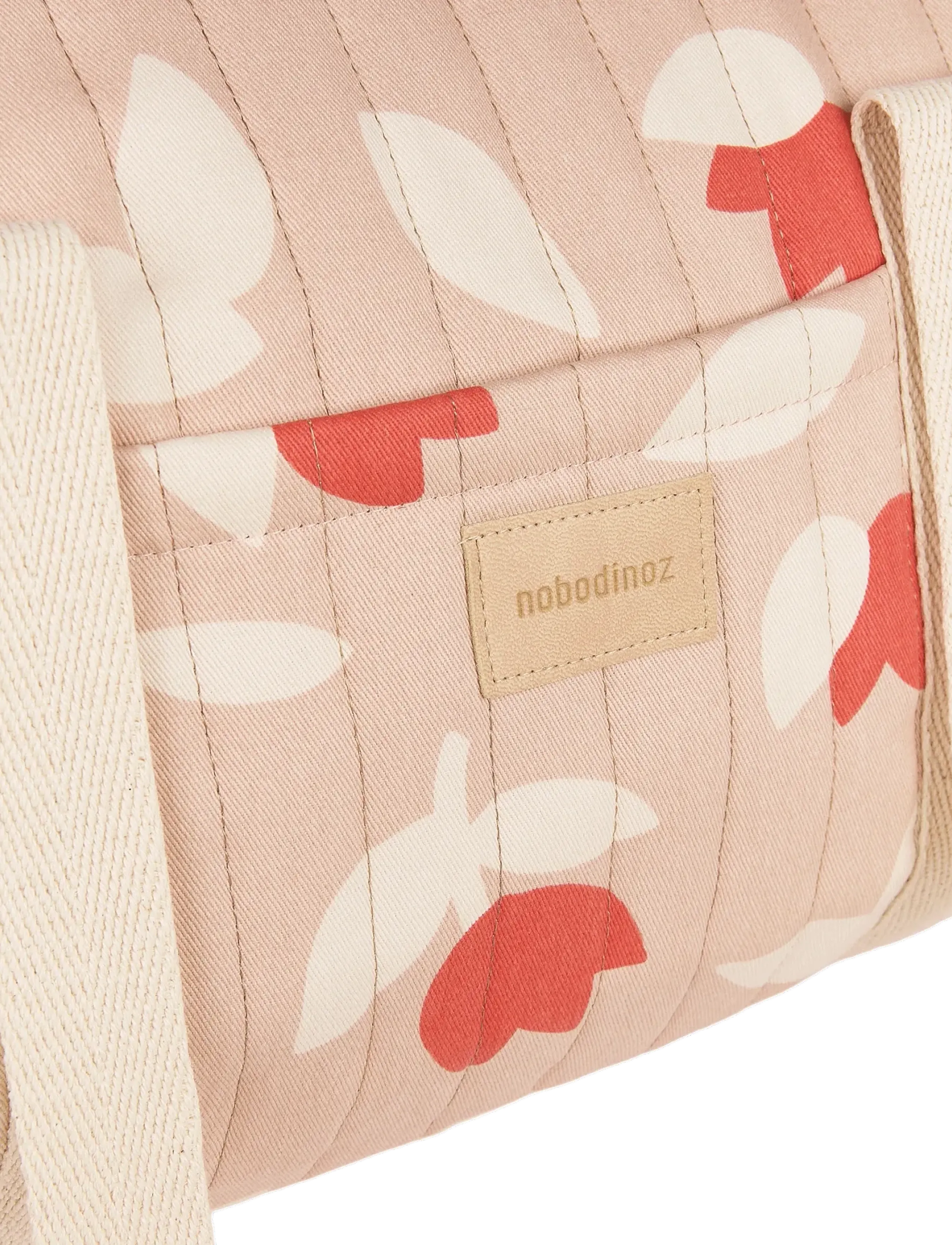 NOBODINOZ - Weekend bag Hyde Park - luiertassen - red tulips - 5