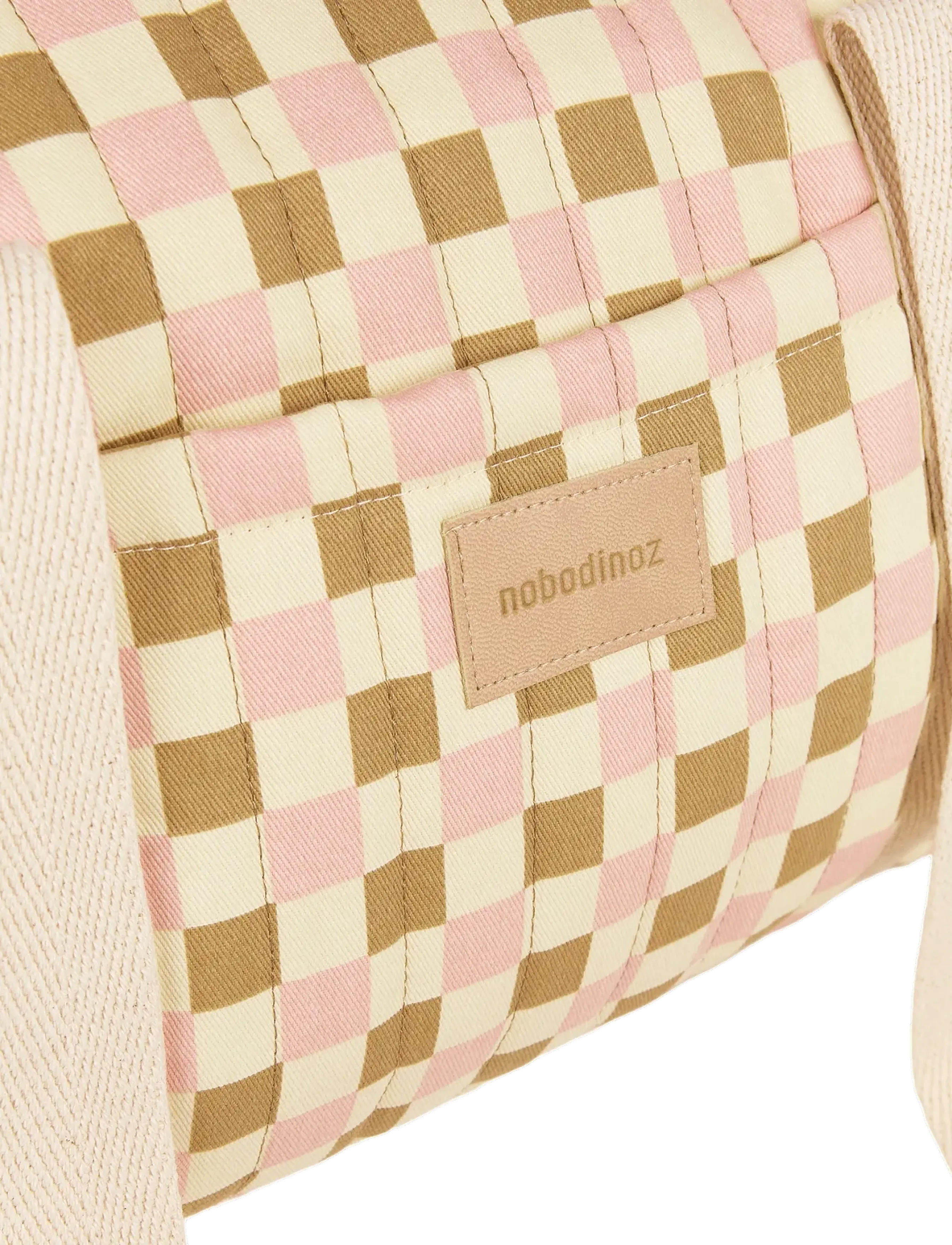 NOBODINOZ - Weekend bag Hyde Park - changing bags - yellow pink mosaic - 5