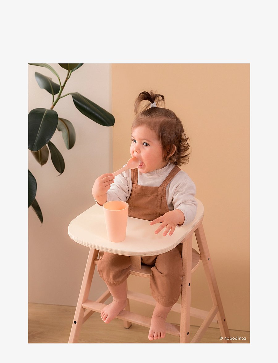 NOBODINOZ - GROWING GREEN TRAY TABLE FOR HIGH CHAIR - babystühle & accessoires - beech wood - 3