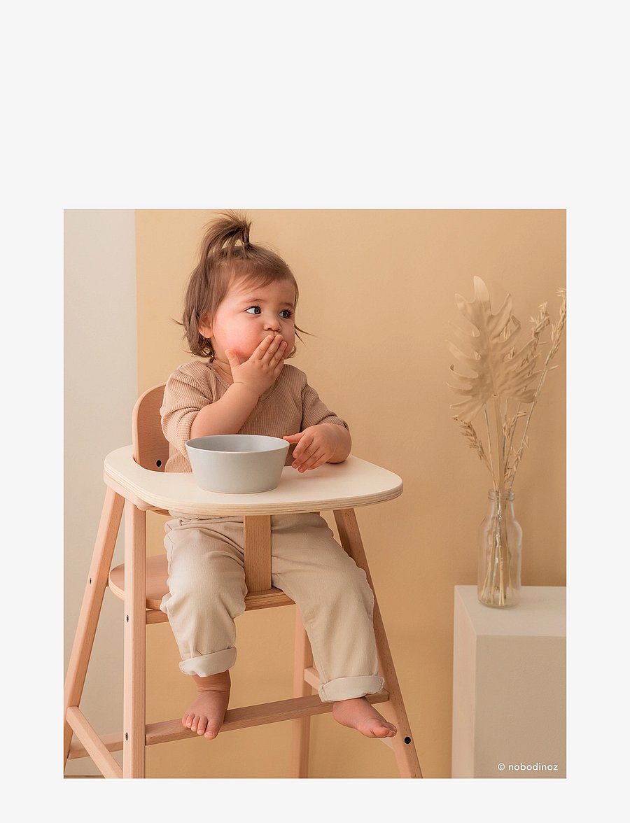 NOBODINOZ - GROWING GREEN TRAY TABLE FOR HIGH CHAIR - babystühle & accessoires - beech wood - 4
