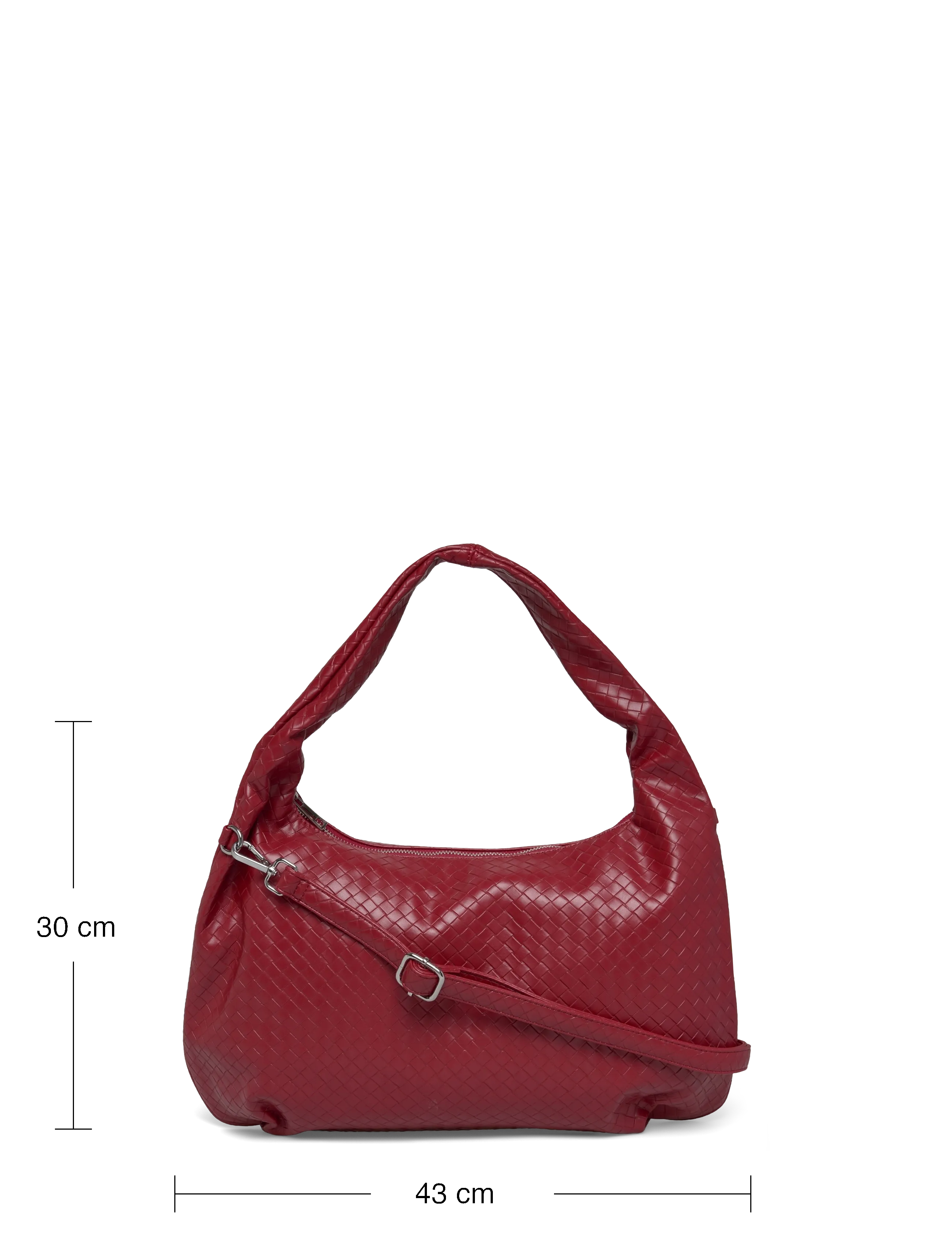 Noella - Peony Hobo Bag - accessories - dark red - 3