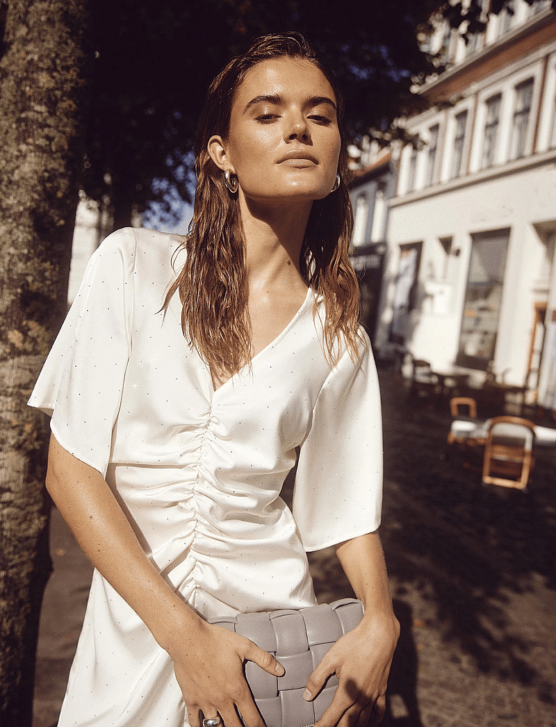 Noella - Soli Dress - festklänningar - ivory - 0