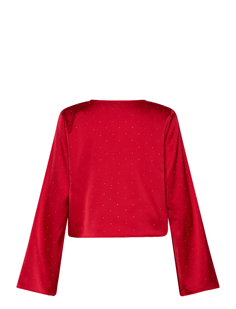 Noella - Serafinella Blouse - långärmade blusar - red - 2