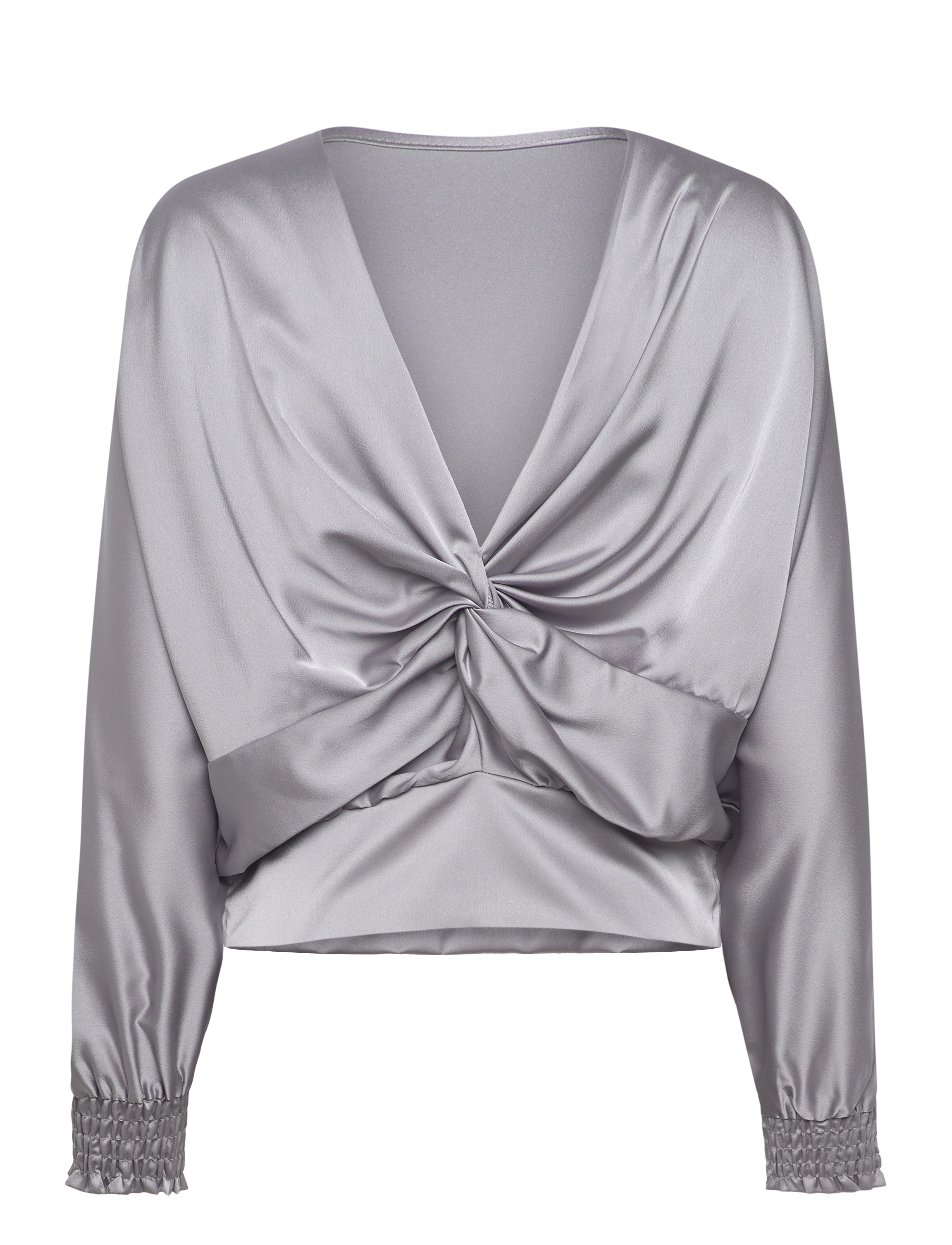 Noella - Krista Blouse - långärmade blusar - silver grey - 2