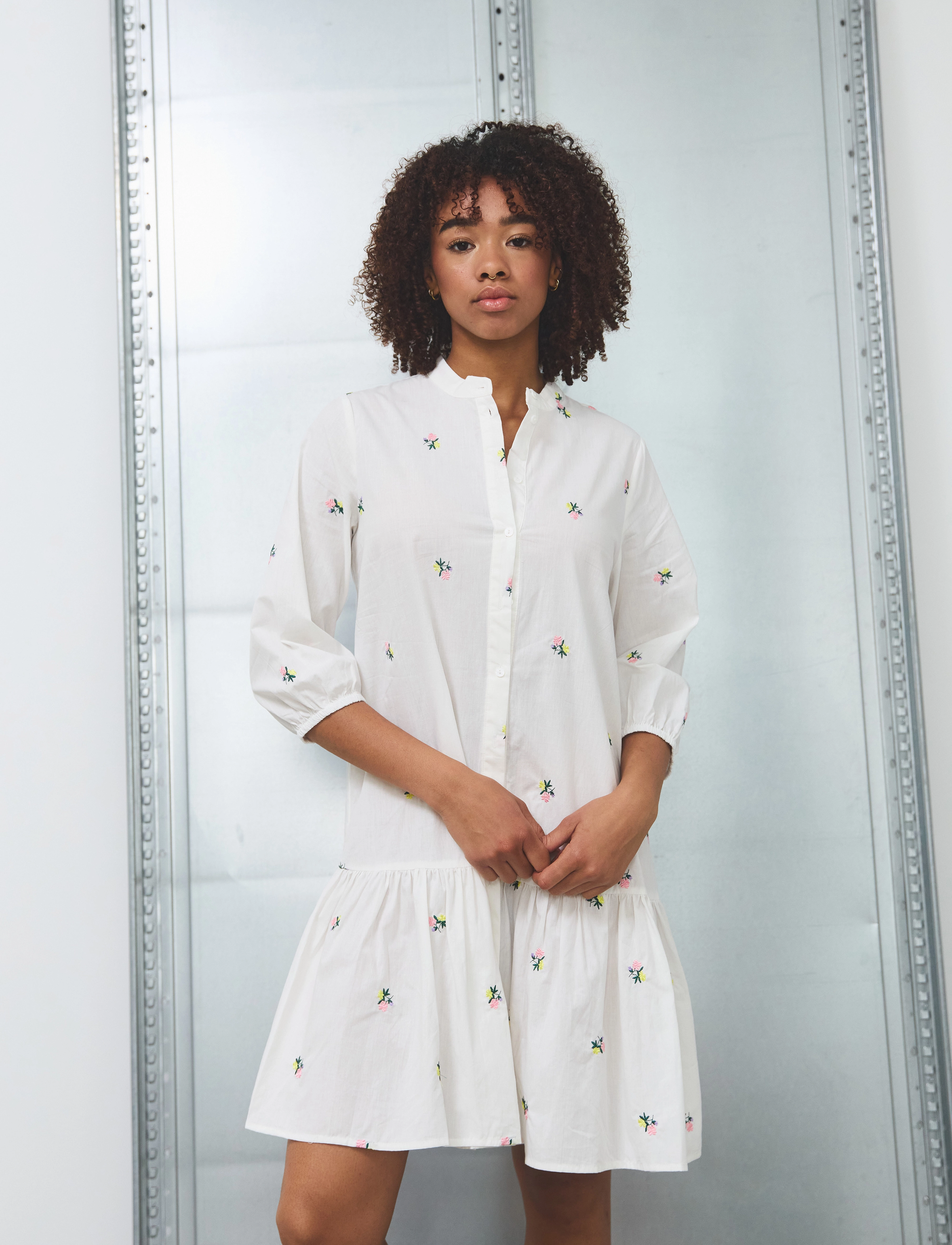 Imogene Dress - WHITE EMBROIDERY