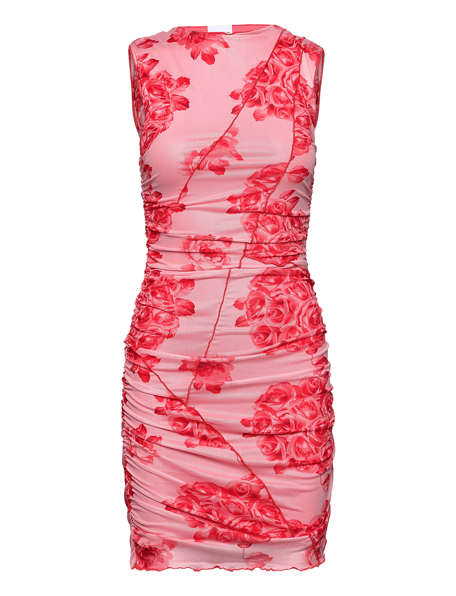 Noella - Sutton Short Dress - stramme kjoler - rose print - 1