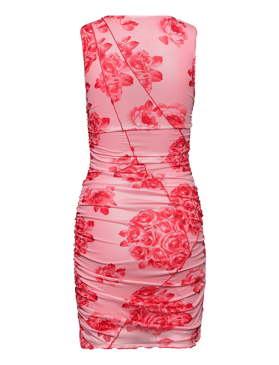 Noella - Sutton Short Dress - stramme kjoler - rose print - 2