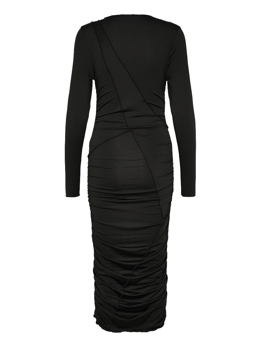 Noella - Sutton LS Dress - t-shirt dresses - black - 1
