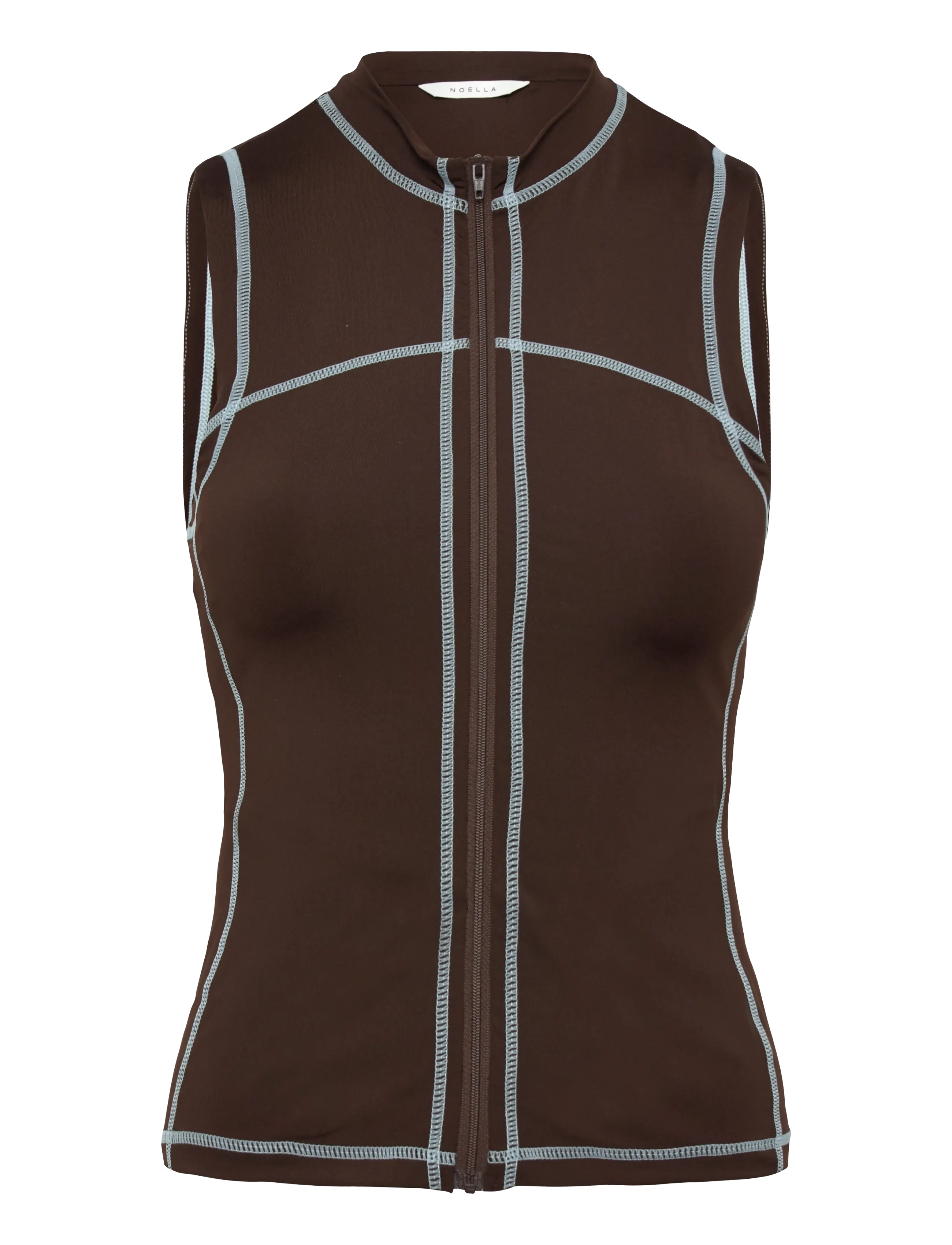Noella N-Karishenna Top - Odzież - CHOCOLATE / brown