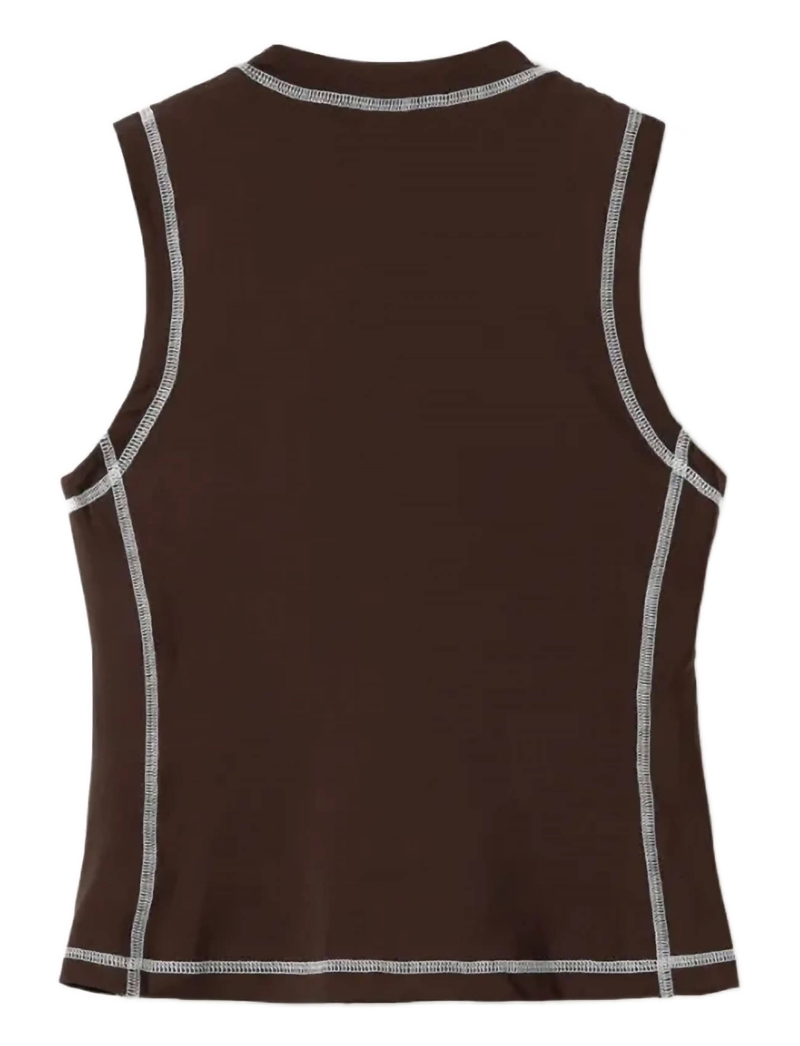 Noella - N-Karishenna Top - Ärmellose tops - chocolate - 2
