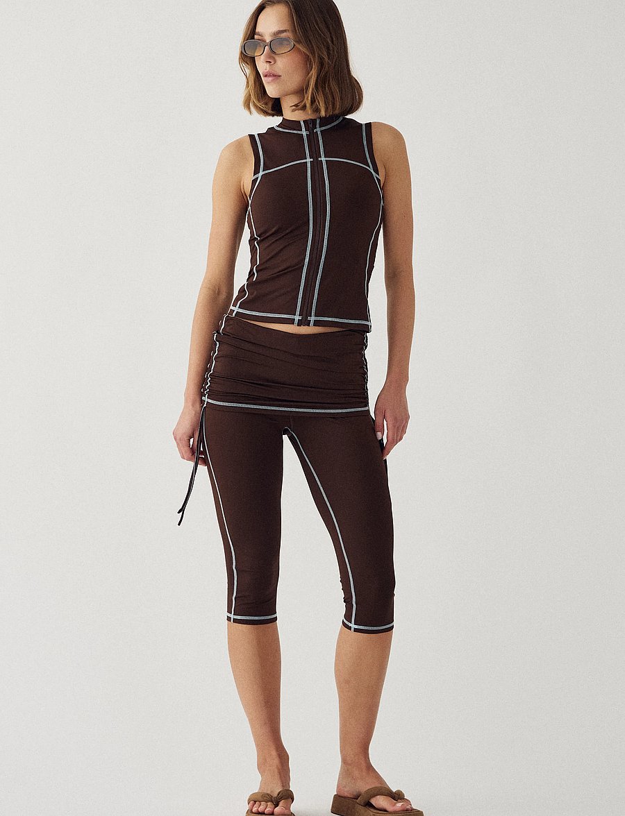 Noella - N-Karishenna Top - Ärmellose tops - chocolate - 2