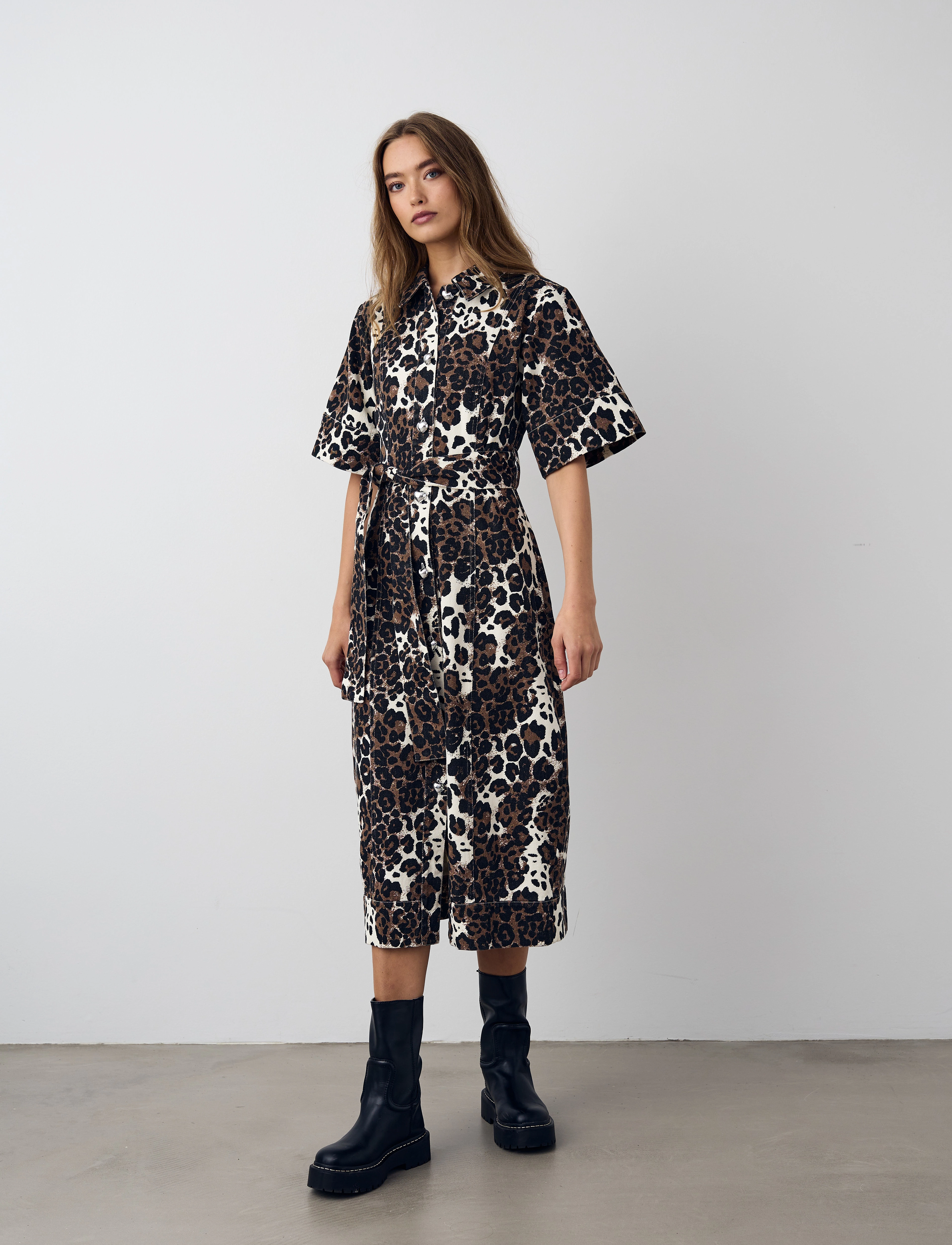 Noella Keisley Dress - Kjoler - TALEAH PRINT / brown