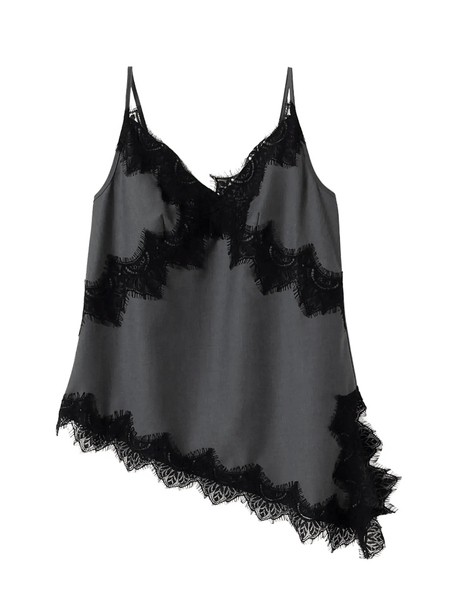 Noella - N-Marwetta Blouse - Ärmlösa blusar - charcoal mel. - 1