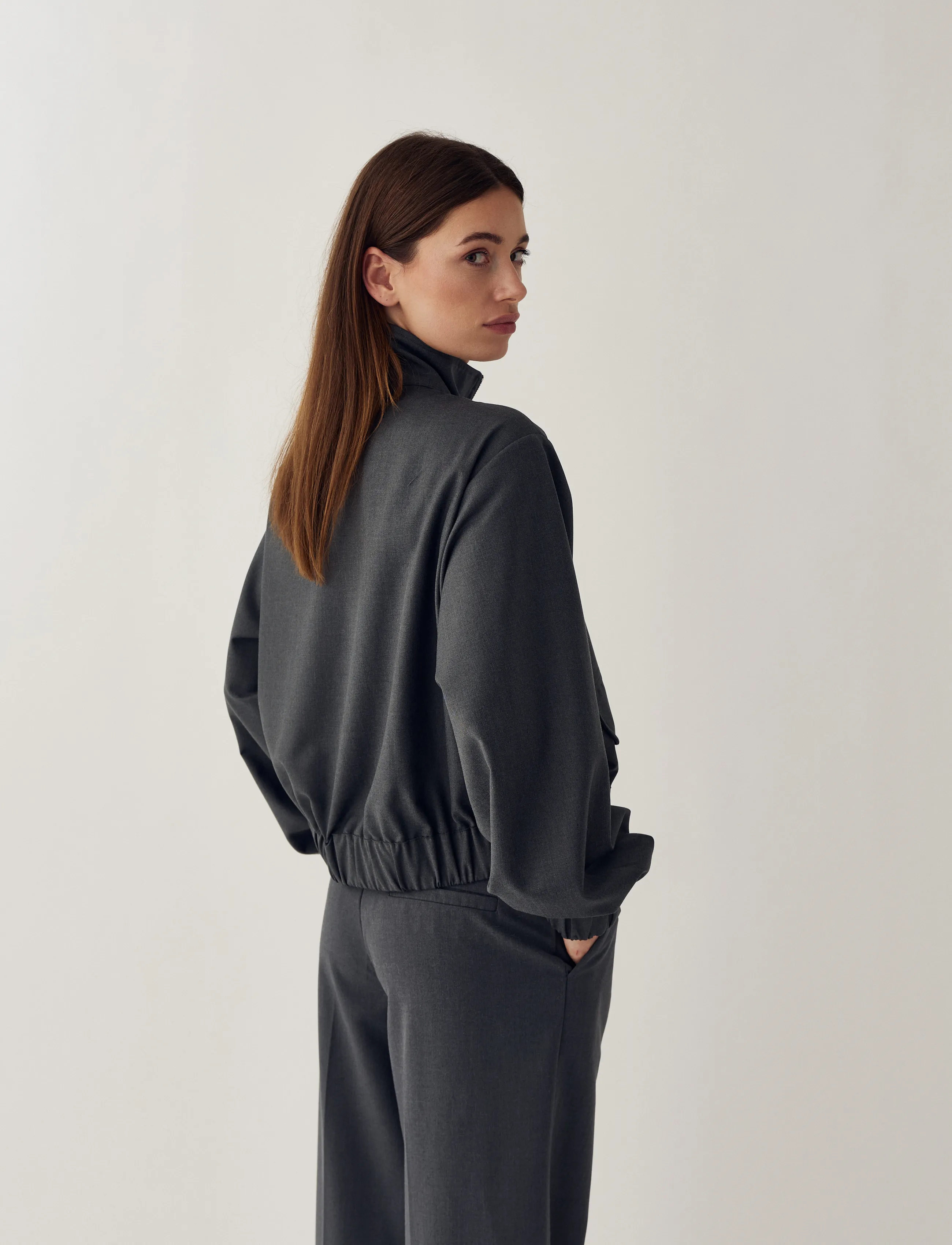 Noella - N-Marcia Jacket - light jackets - charcoal mel. - 3
