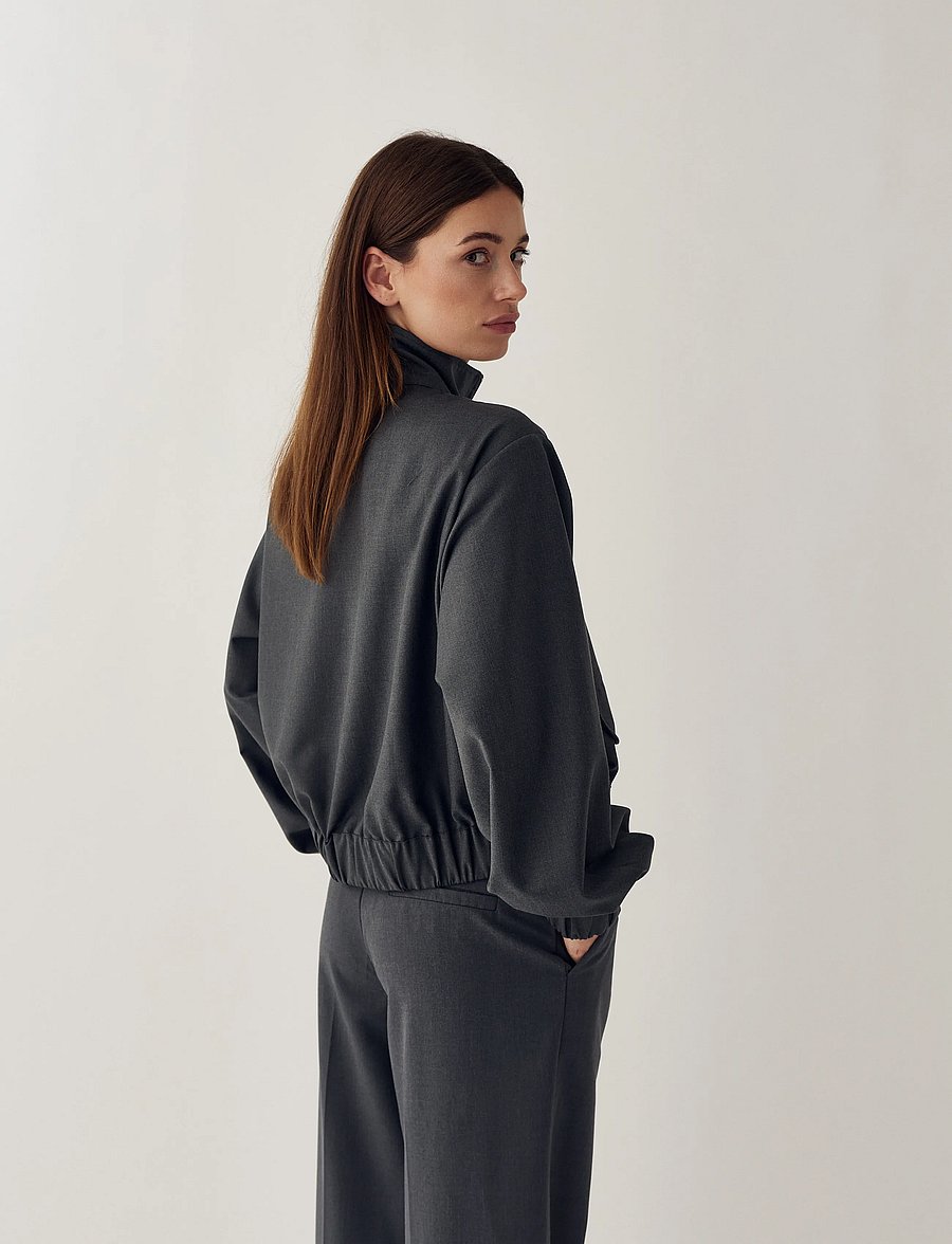 Noella - N-Marcia Jacket - light jackets - charcoal mel. - 3